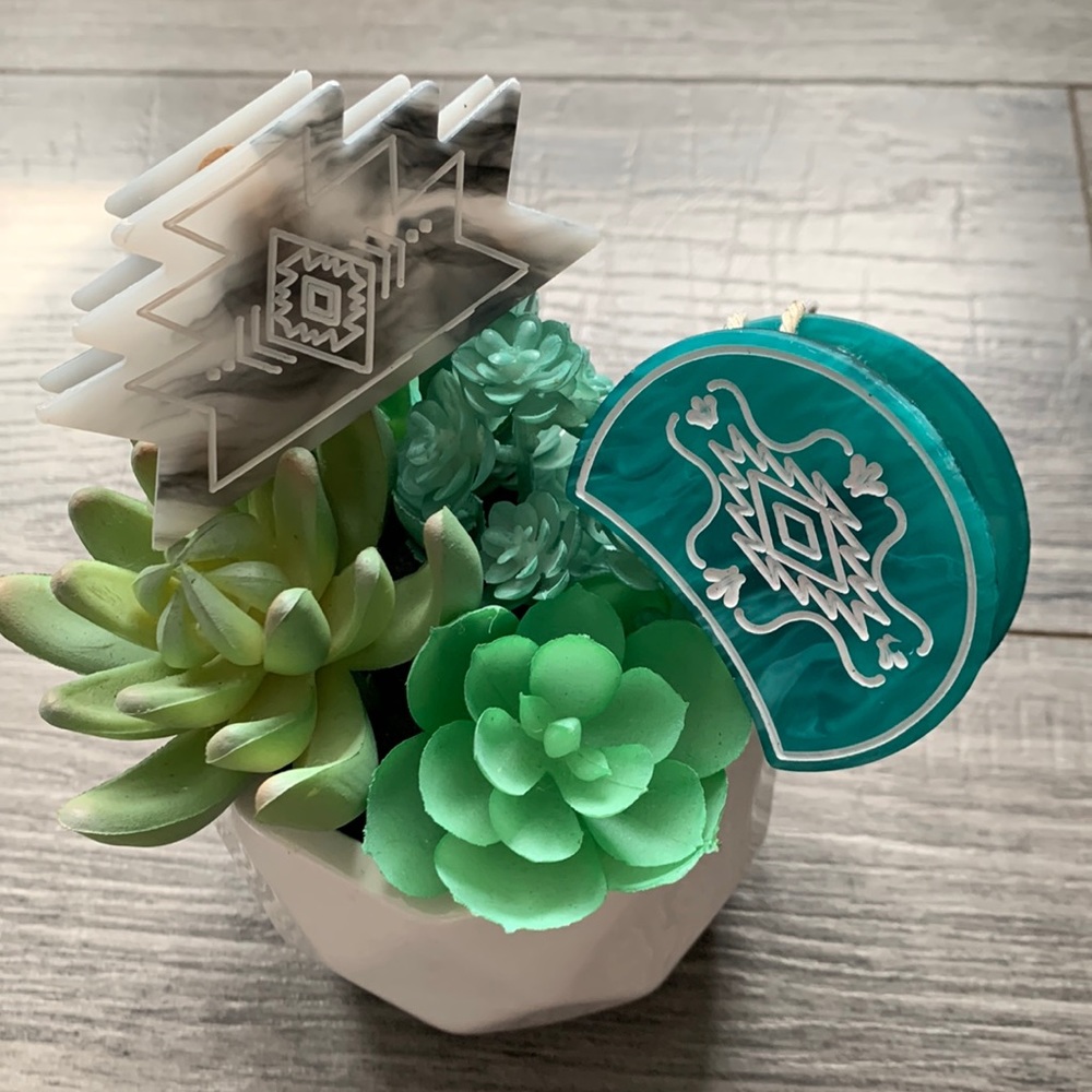 Boho hair clips